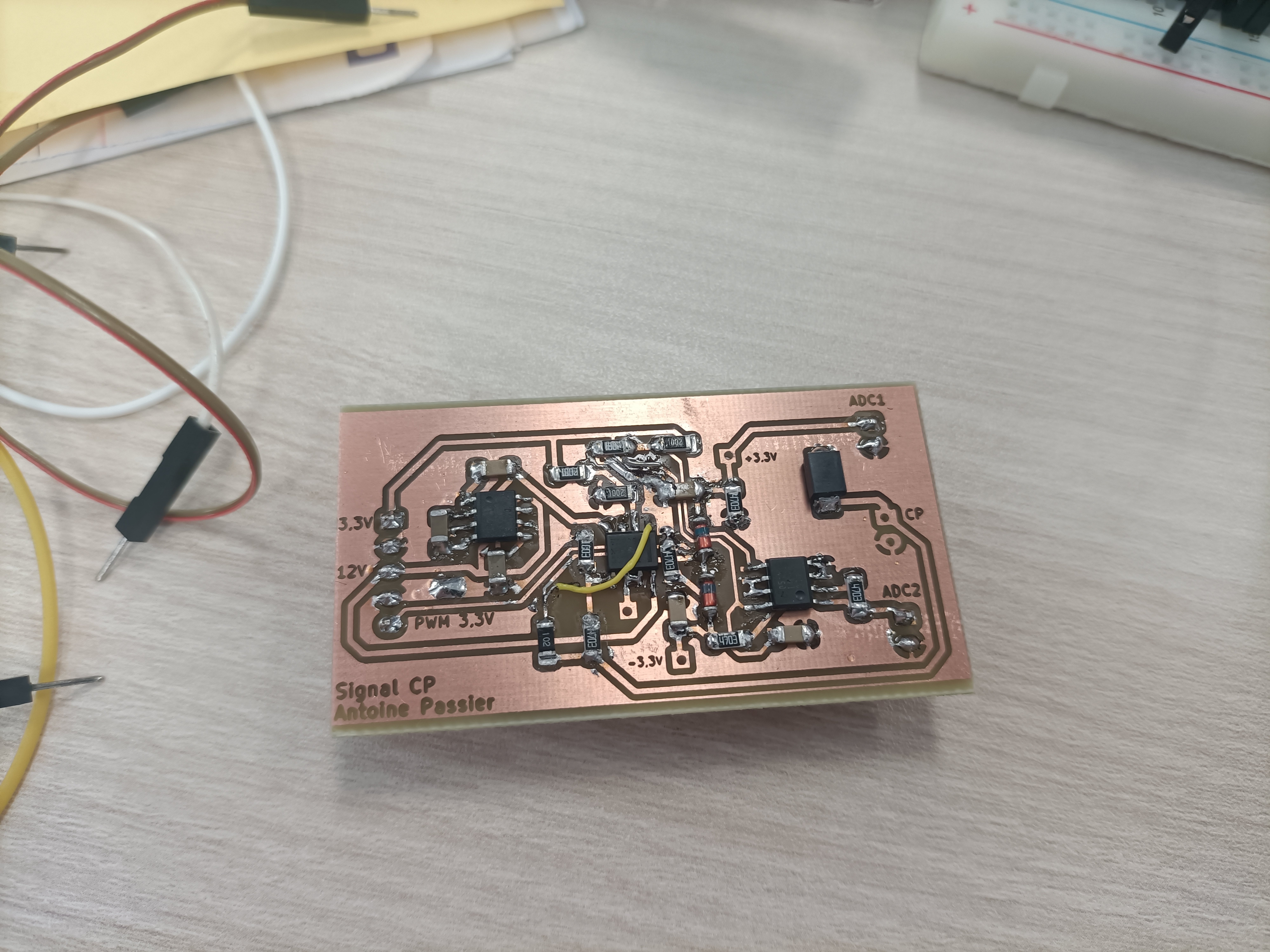 Carte de conditionnement du signal Control Pilot de la borne EVSE